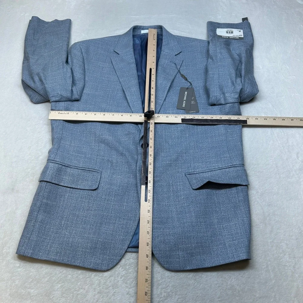 Michael Kors Sport Coat Mens‎ 42S 42 Transition Lt Blue Stretch Classic Fit $295
